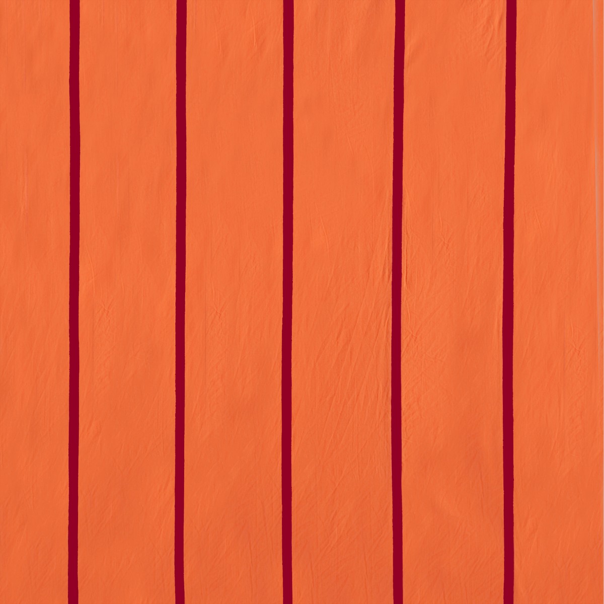 Orange and magenta stripe wall